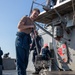 Fresh Water Wash Down aboard the USS Cole