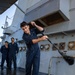 Fresh Water Wash Down aboard the USS Cole