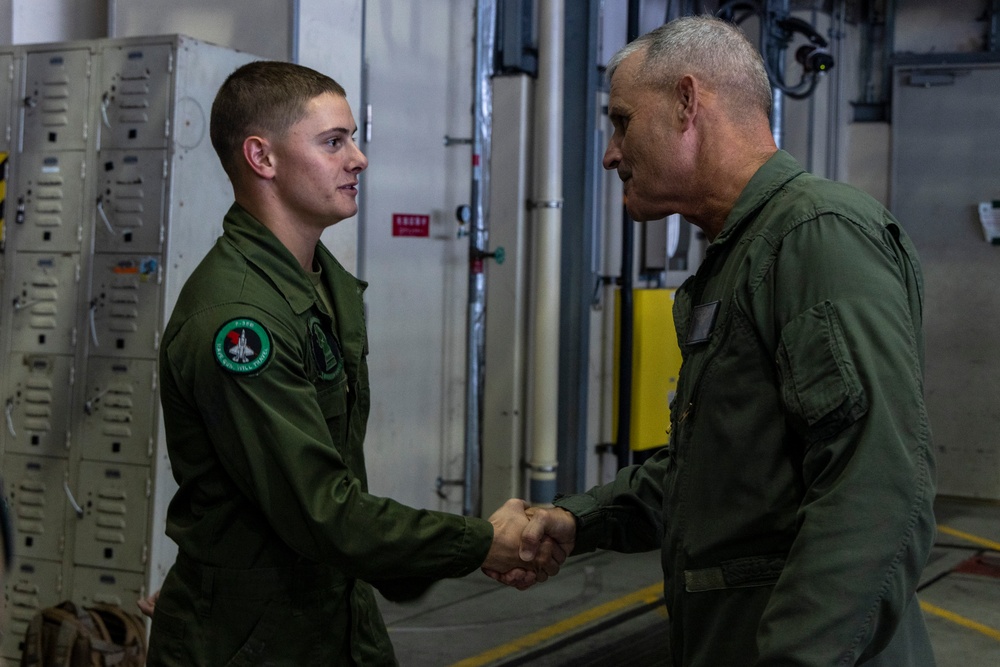 U.S. Marine Corps Deputy Commandant for Aviation visits Marines in Japan