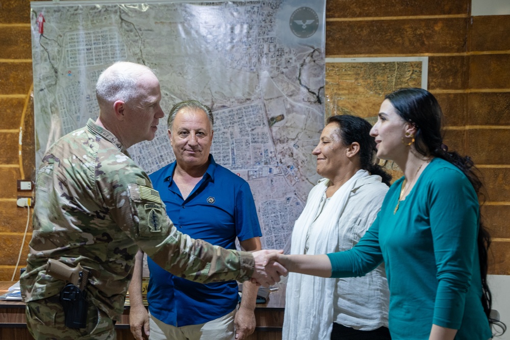 OIR Commander visits Al Hol Displaced Persons Camp in Syria