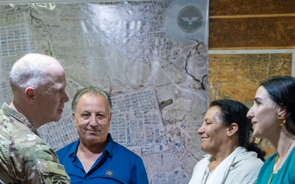 OIR Commander visits Al Hol Displaced Persons Camp in Syria