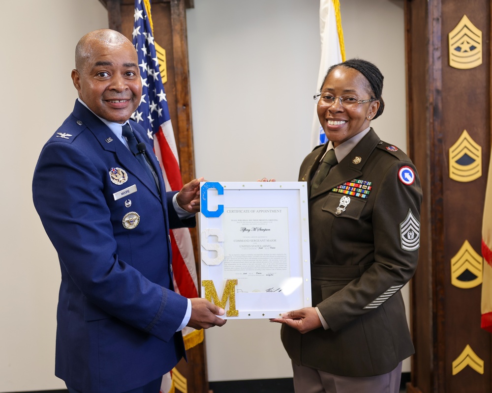 1st TSC hosts promotion ceremony for three senior noncommissioned officers