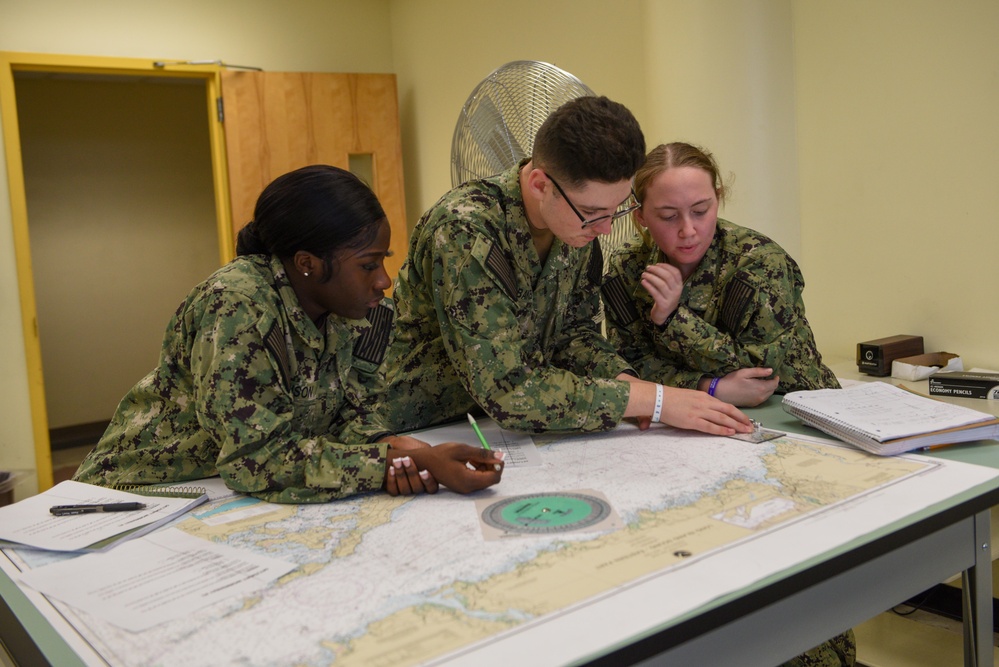 SCSTC GL Students Practice Navigation Plotting