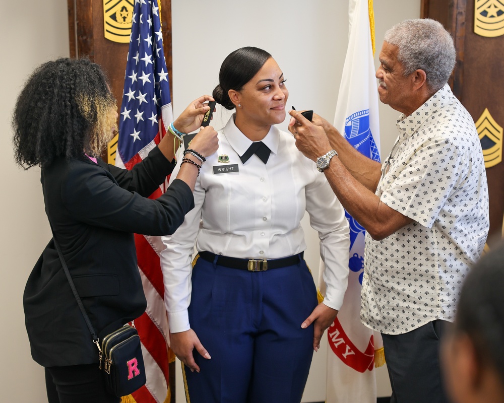 1st TSC hosts promotion ceremony for three senior noncommissioned officers