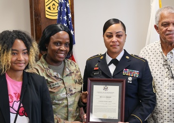 1st TSC hosts promotion ceremony for three senior noncommissioned officers