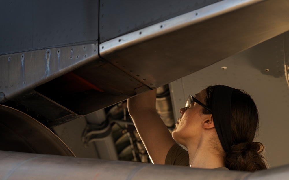 Golden hour grind – crew chiefs in action at MacDill Air Force Base