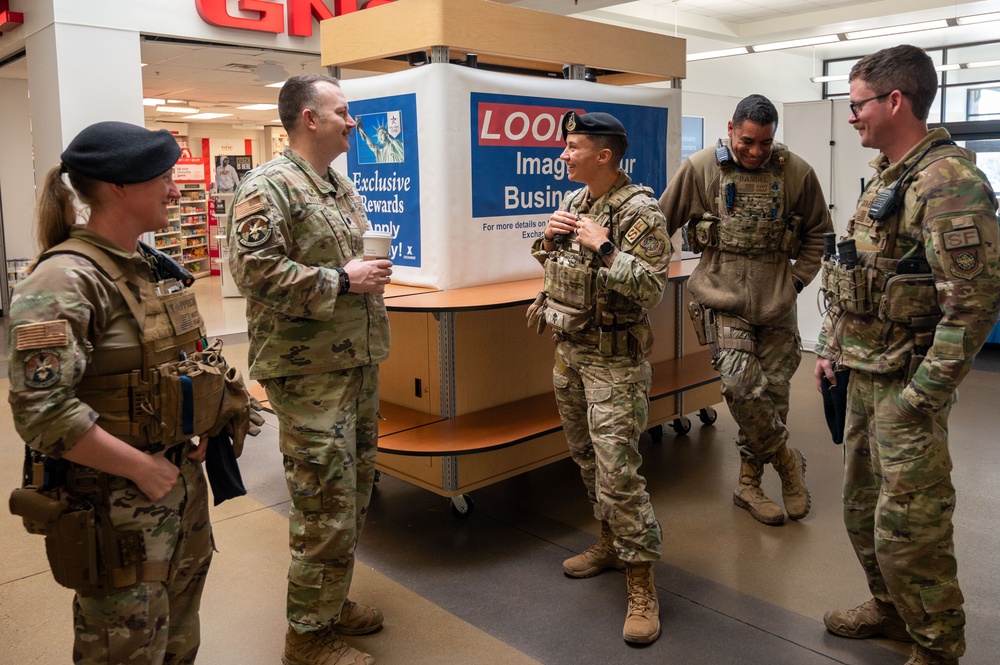 87th Security Forces Squadron hosts Coffee with a Cop event
