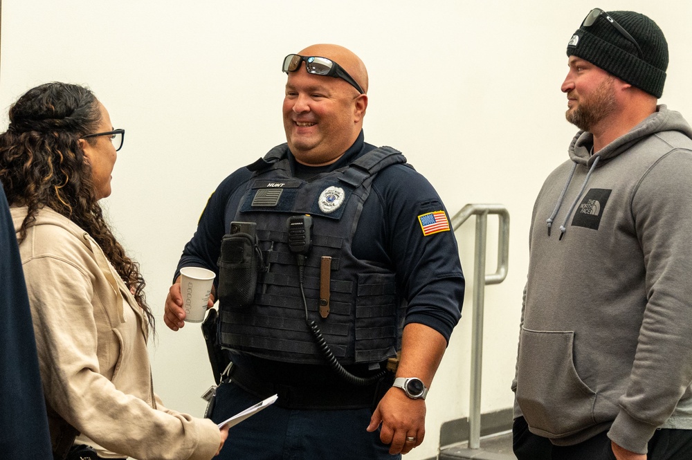 87th Security Forces Squadron hosts Coffee with a Cop event