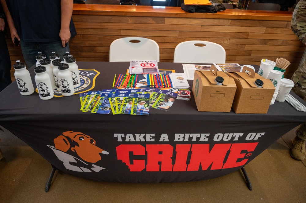 87th Security Forces Squadron hosts Coffee with a Cop event