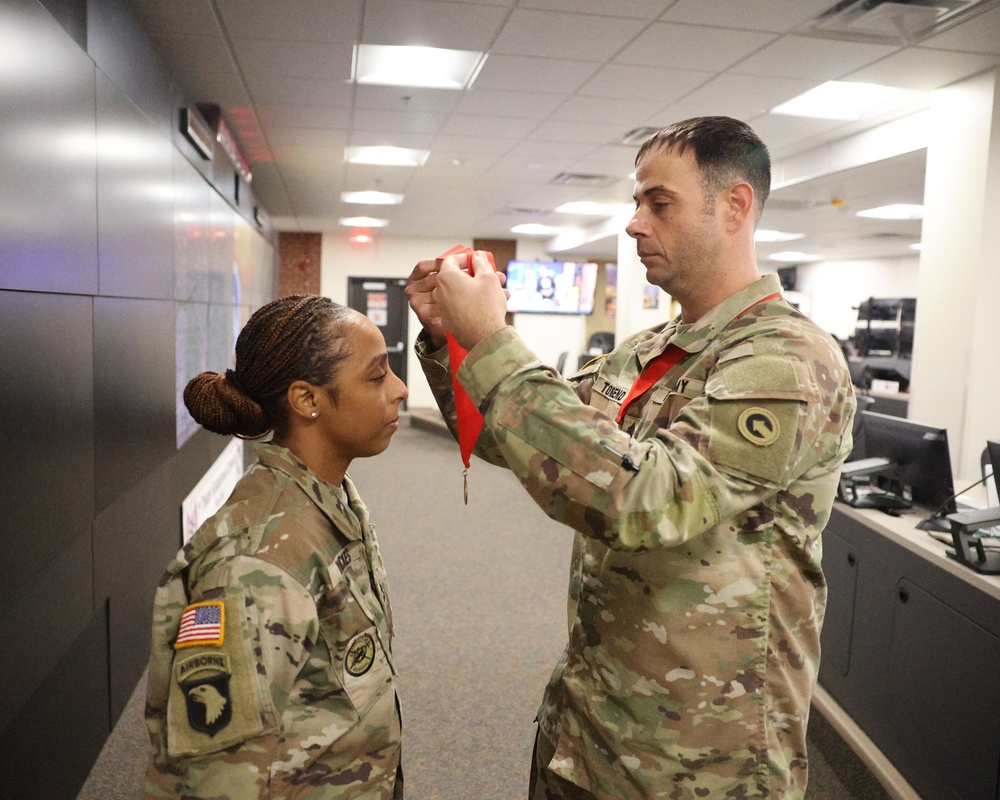 1st TSC Soldier receives Ordnance Order of Samuel Sharpe