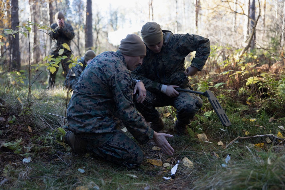 U.S. Marine Conduct Lane Sweeping Training