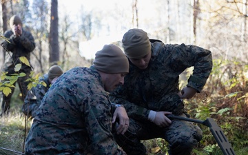 U.S. Marine Conduct Lane Sweeping Training