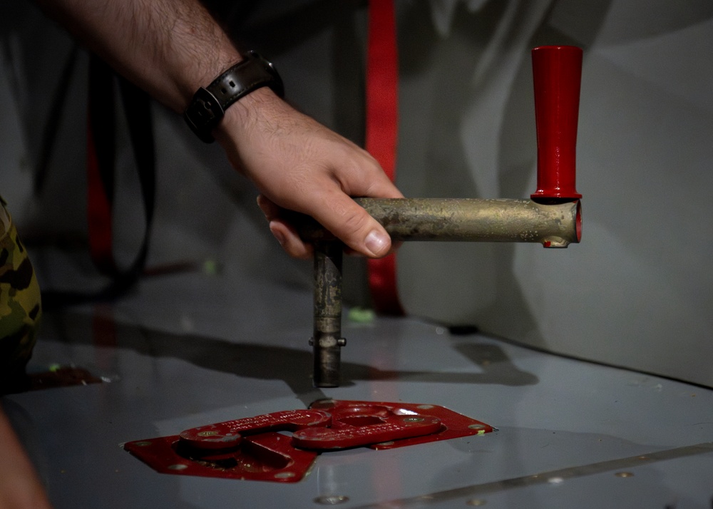 Aircrew enhance emergency response skills with manual flap extension training