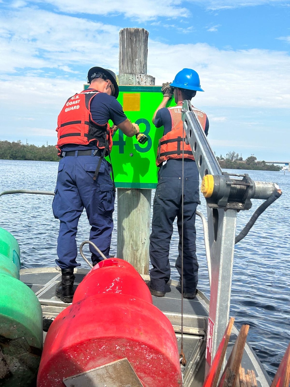 Coast Guard Aids to Navigation Teams join forces following Hurricane Milton