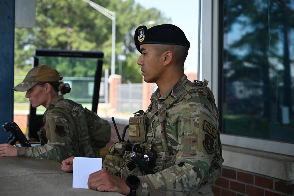 Tech. Sgt.  Andrew Douangmankone displays excellence with the 188th Security Forces