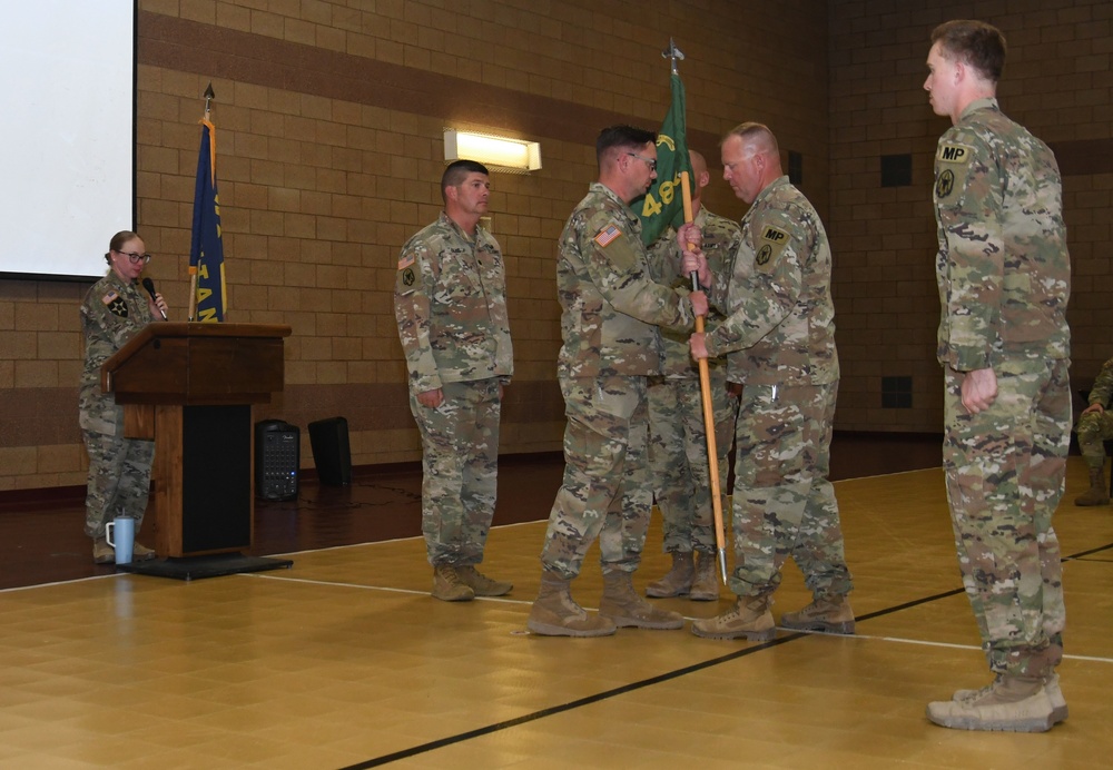 Montana National Guard 484th MP and HHC 190th Change of Commands