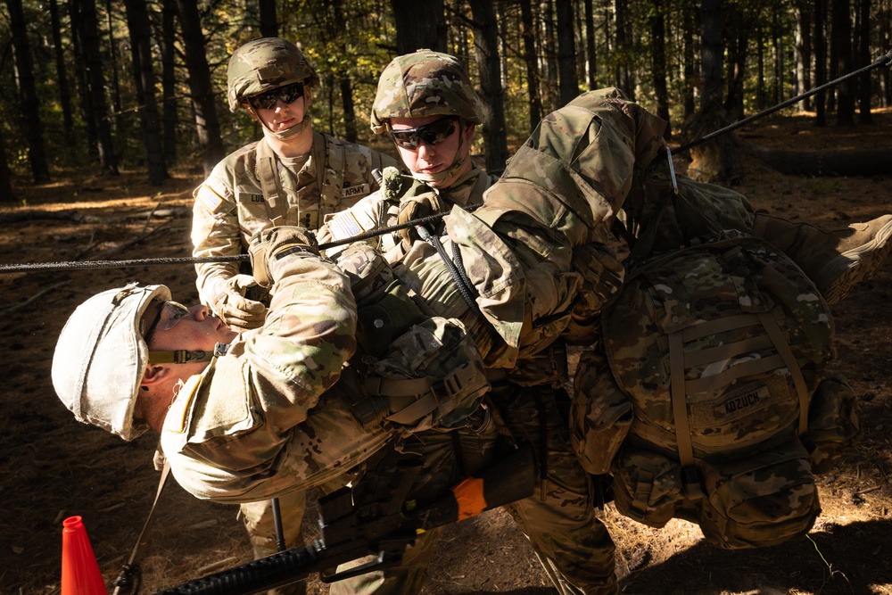 Army ROTC Brigade Ranger Challenge: One Rope Bridge