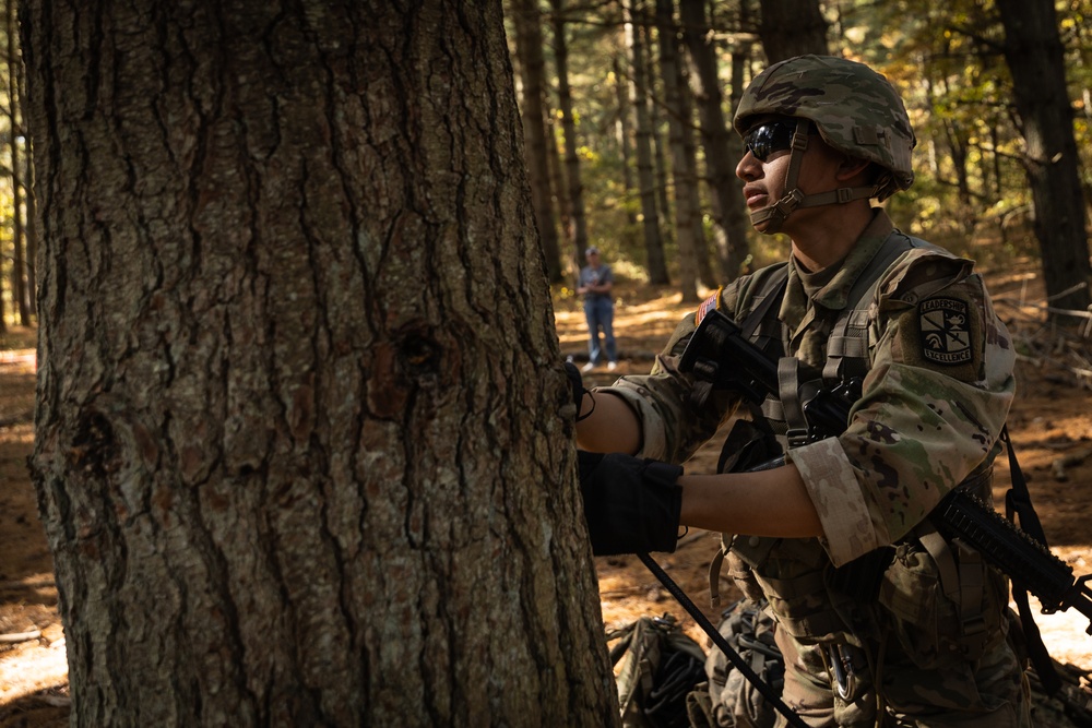 Army ROTC Brigade Ranger Challenge: One Rope Bridge