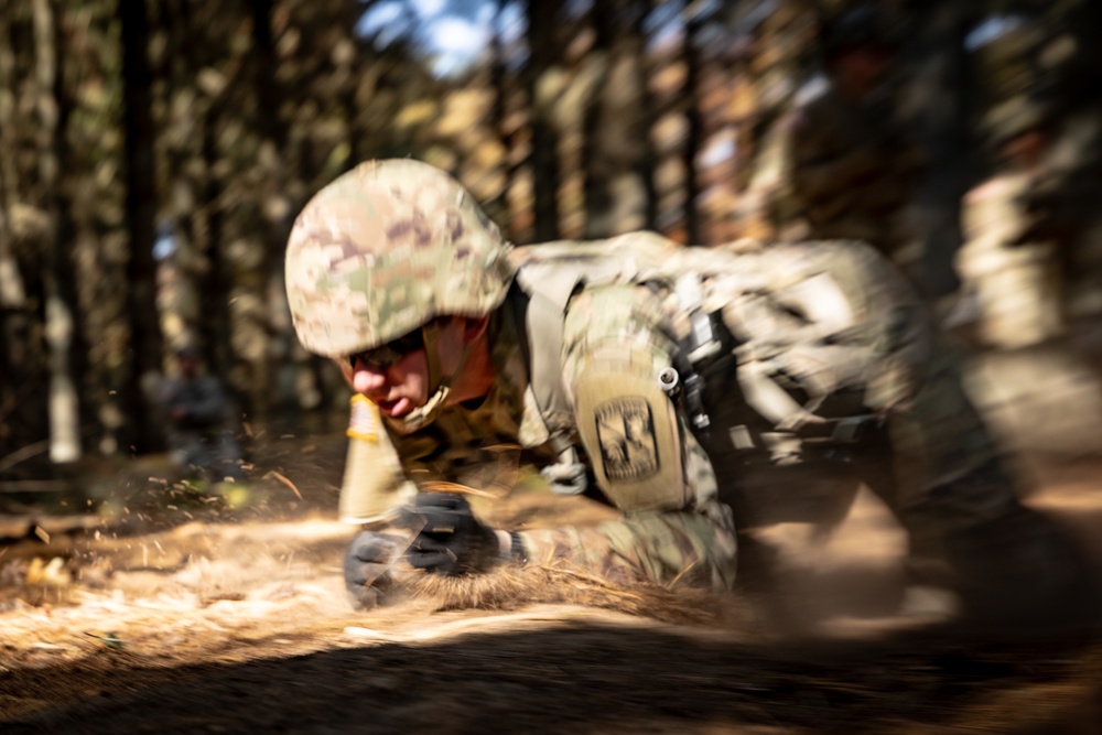 Army ROTC Brigade Ranger Challenge: One Rope Bridge
