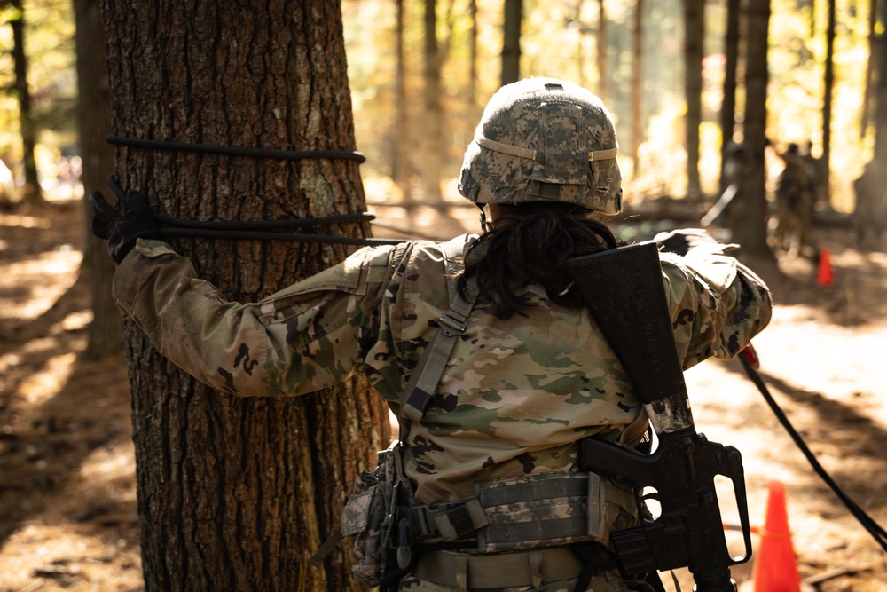 Army ROTC Brigade Ranger Challenge: One Rope Bridge