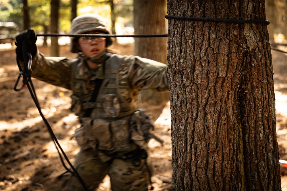 Army ROTC Brigade Ranger Challenge: One Rope Bridge