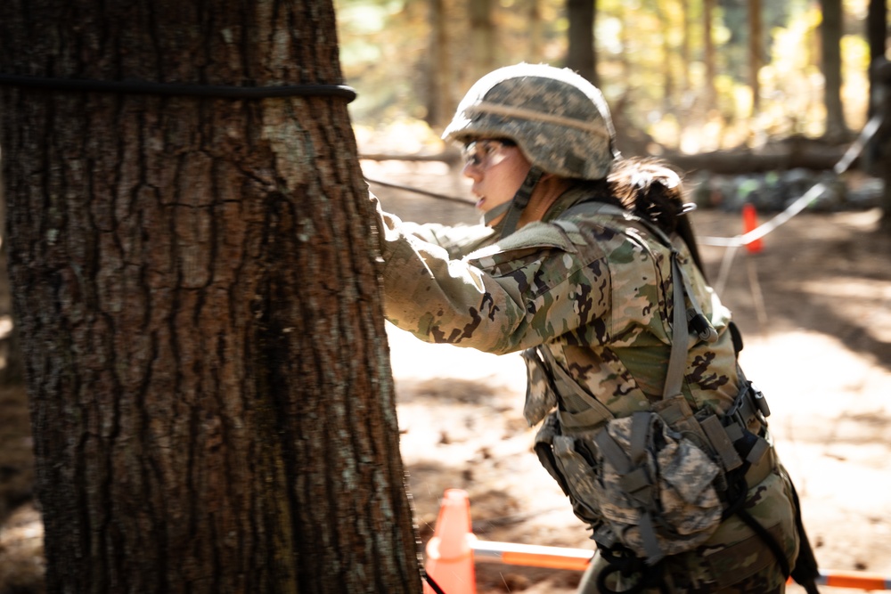 Army ROTC Brigade Ranger Challenge: One Rope Bridge