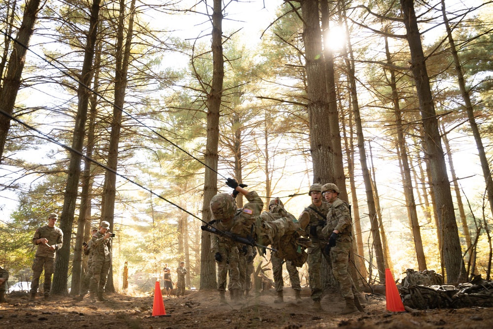 Army ROTC Brigade Ranger Challenge: One Rope Bridge