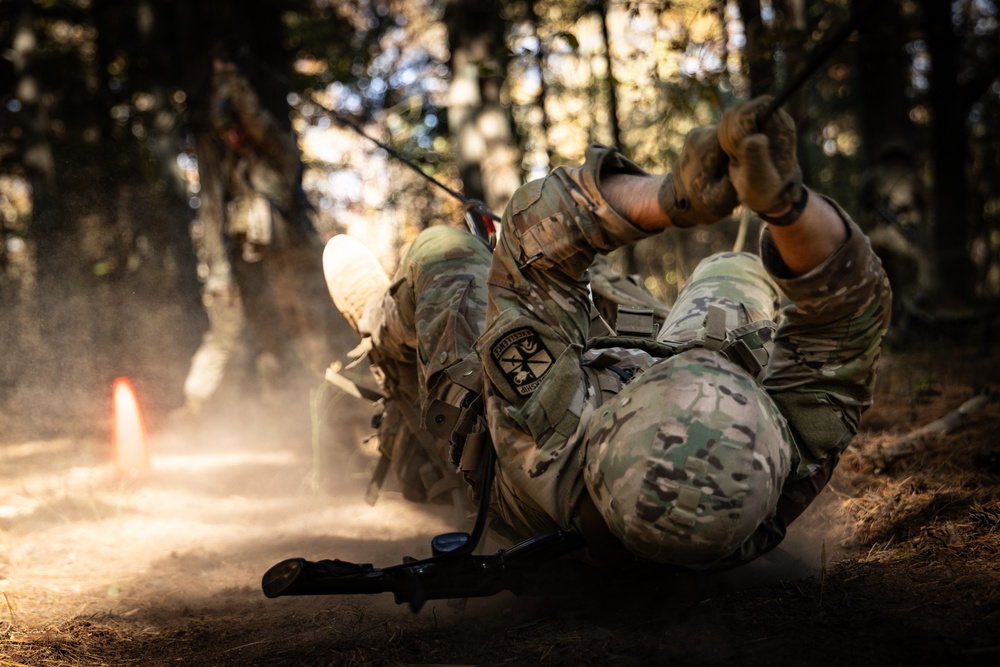 Army ROTC Brigade Ranger Challenge: One Rope Bridge