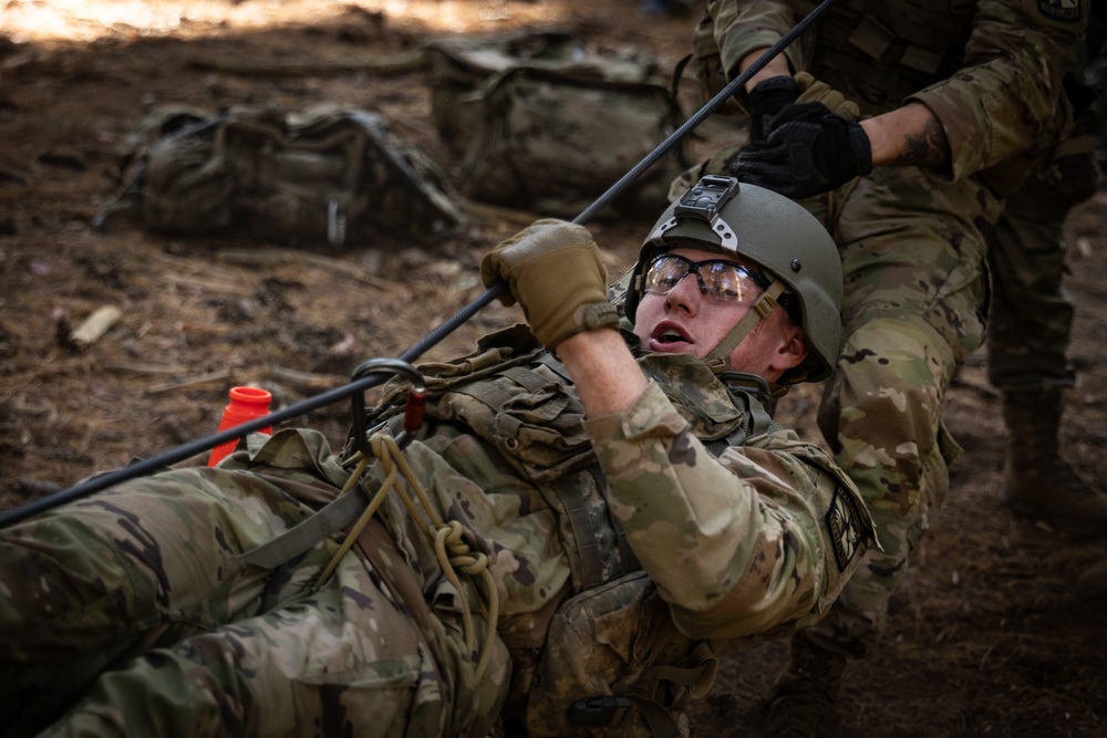 Army ROTC Brigade Ranger Challenge: One Rope Bridge