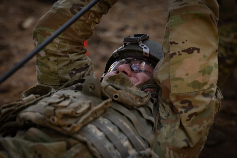 Army ROTC Brigade Ranger Challenge: One Rope Bridge