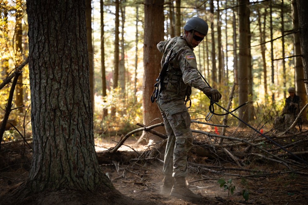 Army ROTC Brigade Ranger Challenge: One Rope Bridge