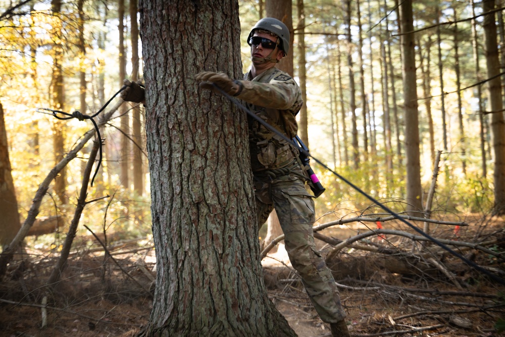Army ROTC Brigade Ranger Challenge: One Rope Bridge