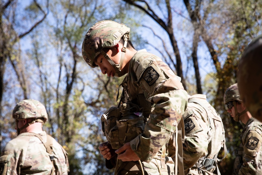 Army ROTC Brigade Ranger Challenge: One Rope Bridge