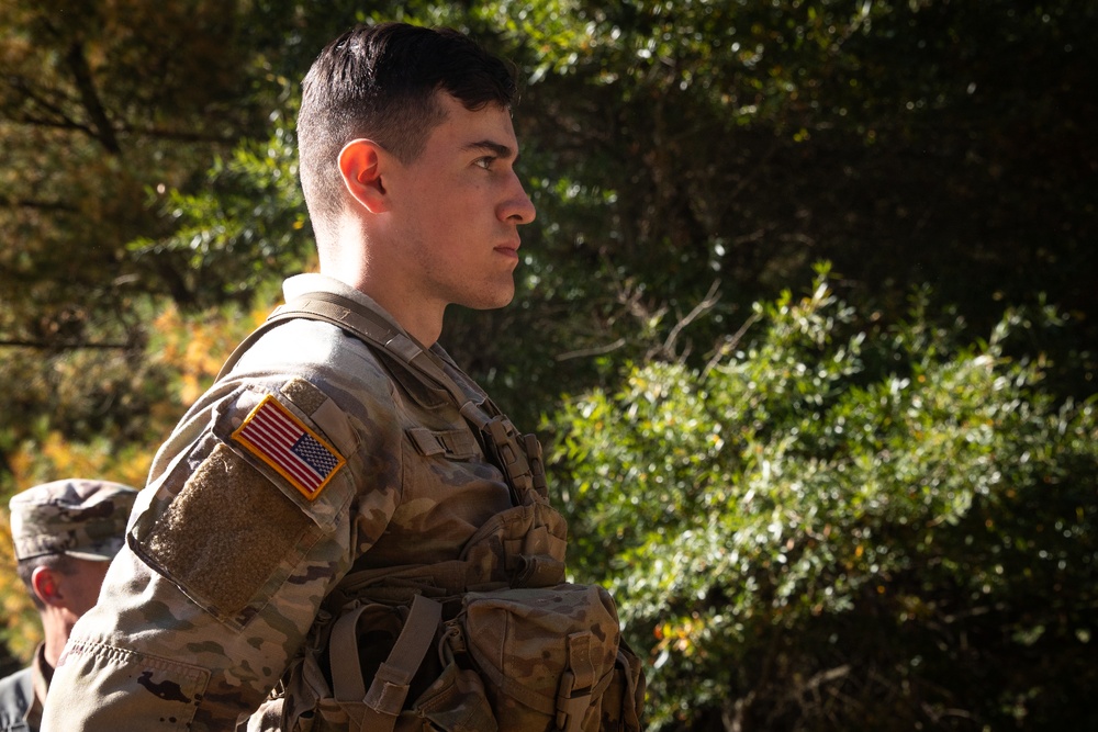 Army ROTC Brigade Ranger Challenge: One Rope Bridge
