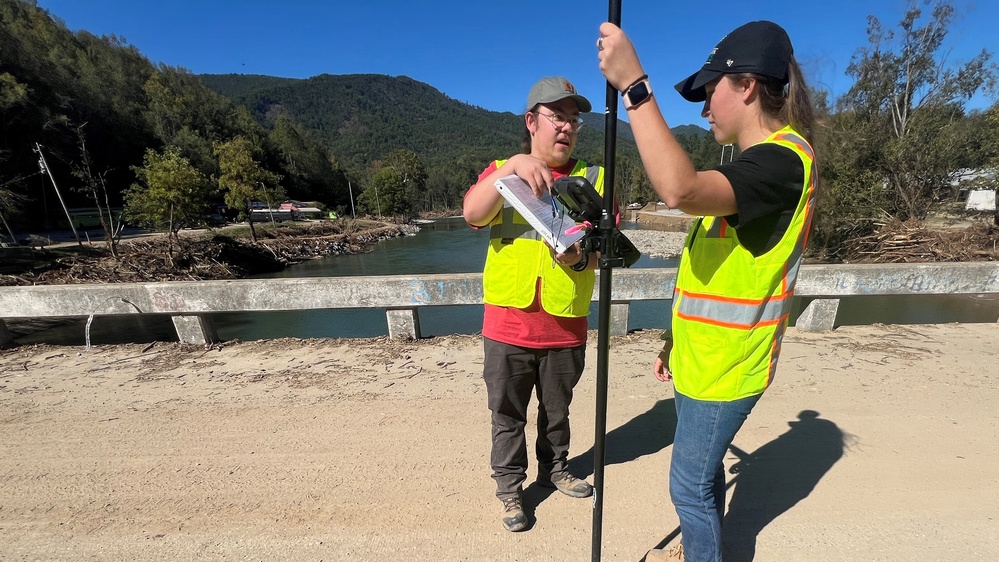 USACE team collecting Hurricane Helene flood data to build resiliency into community planning and response