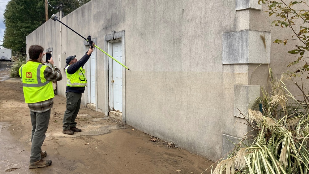 USACE team collecting Hurricane Helene flood data to build resiliency into community planning and response