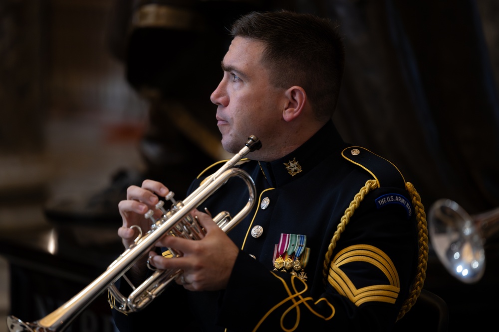 U.S. Army Brass Quintet Performs at Billy Graham Statue Unveiling