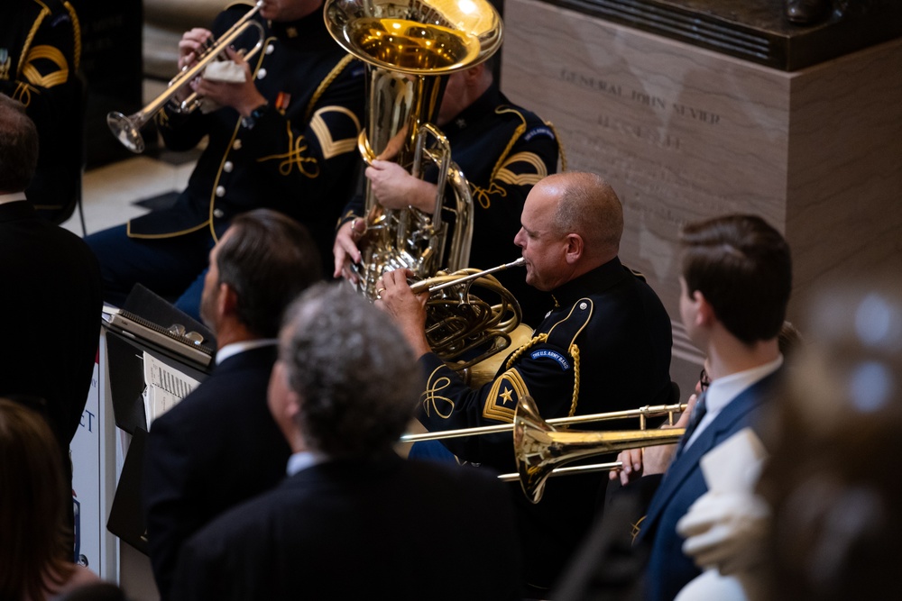 U.S. Army Brass Quintet Performs at Billy Graham Statue Unveiling