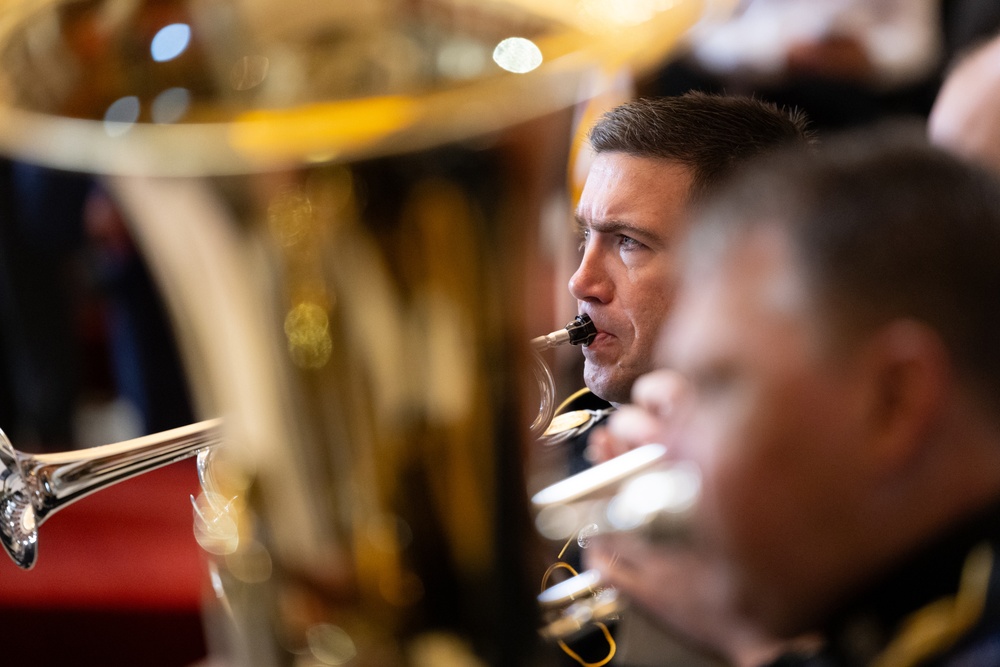 U.S. Army Brass Quintet Performs at Billy Graham Statue Unveiling