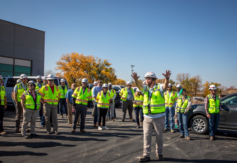 Contracting and construction division team members site visit to Offutt AFB