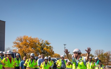 Contracting and construction division team members site visit to Offutt AFB