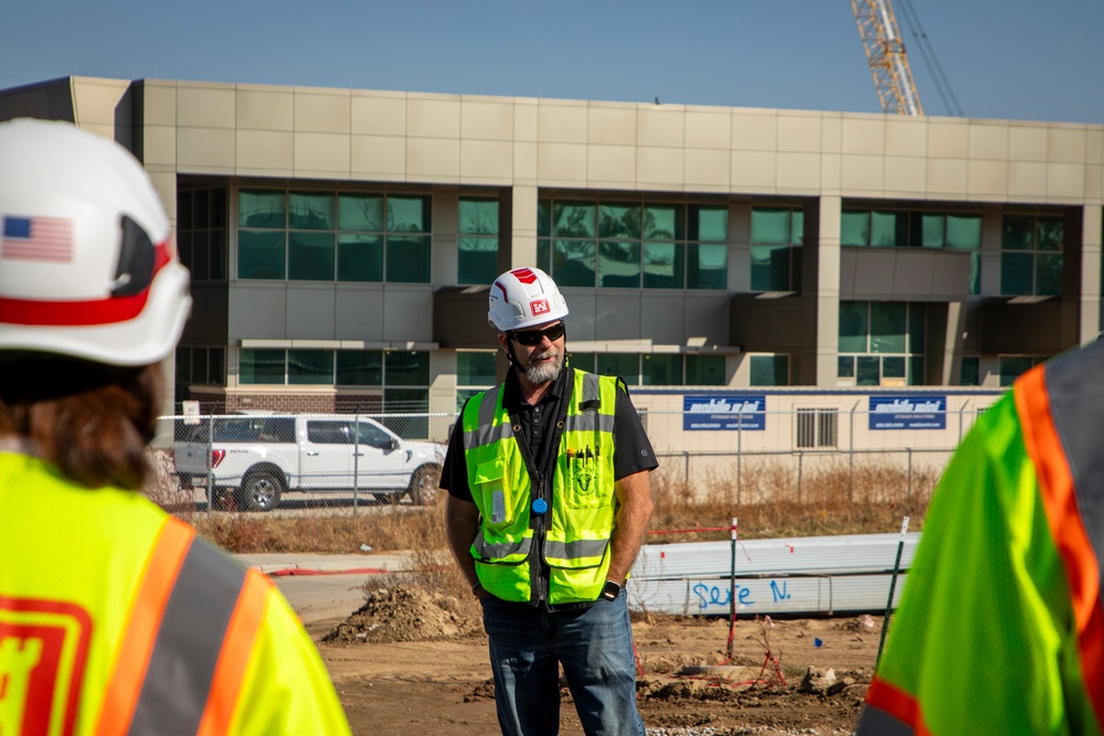 Contracting and construction division team members site visit to Offutt AFB