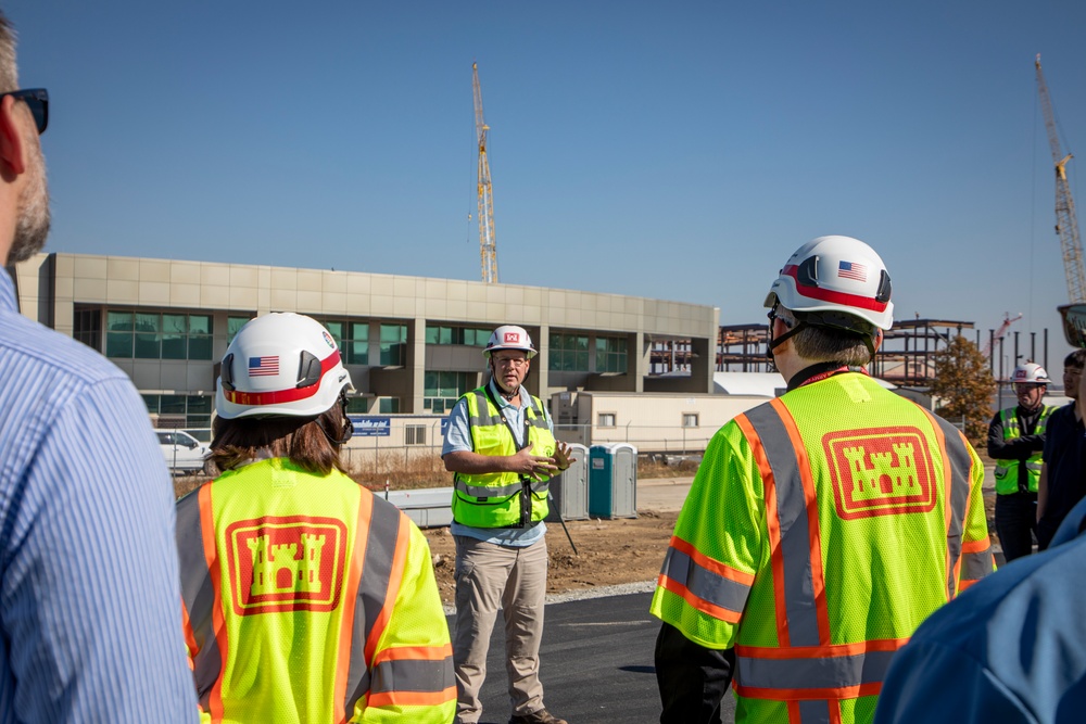 Contracting and construction division team members site visit to Offutt AFB