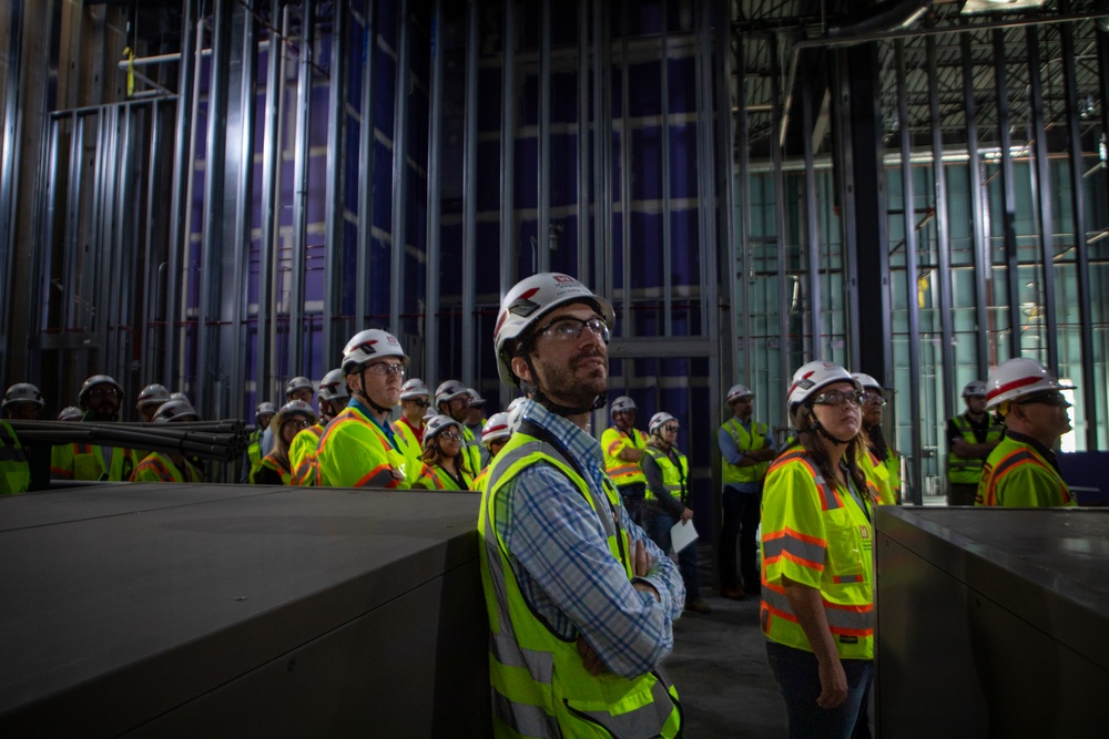 Contracting and construction division team members site visit to Offutt AFB