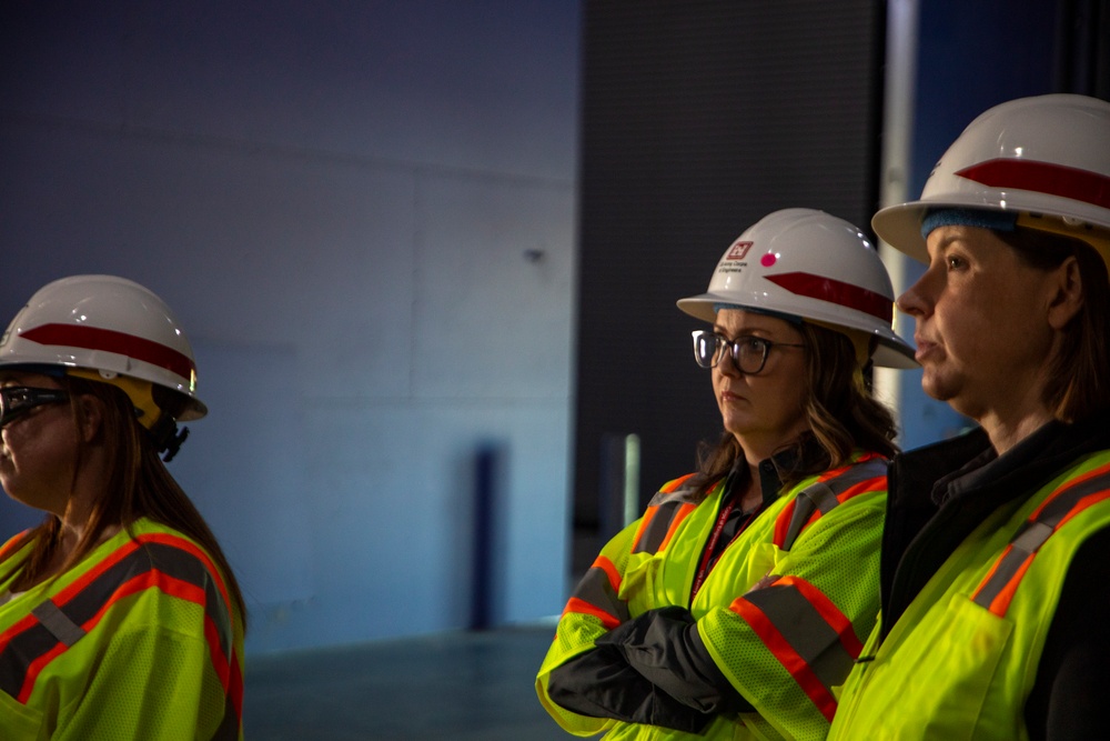 Contracting and construction division team members site visit to Offutt AFB