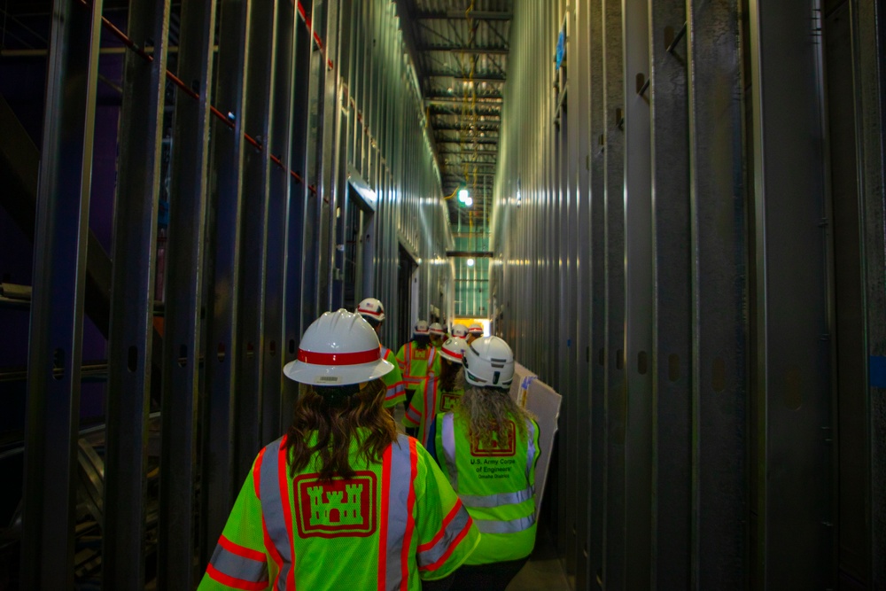 Contracting and construction division team members site visit to Offutt AFB