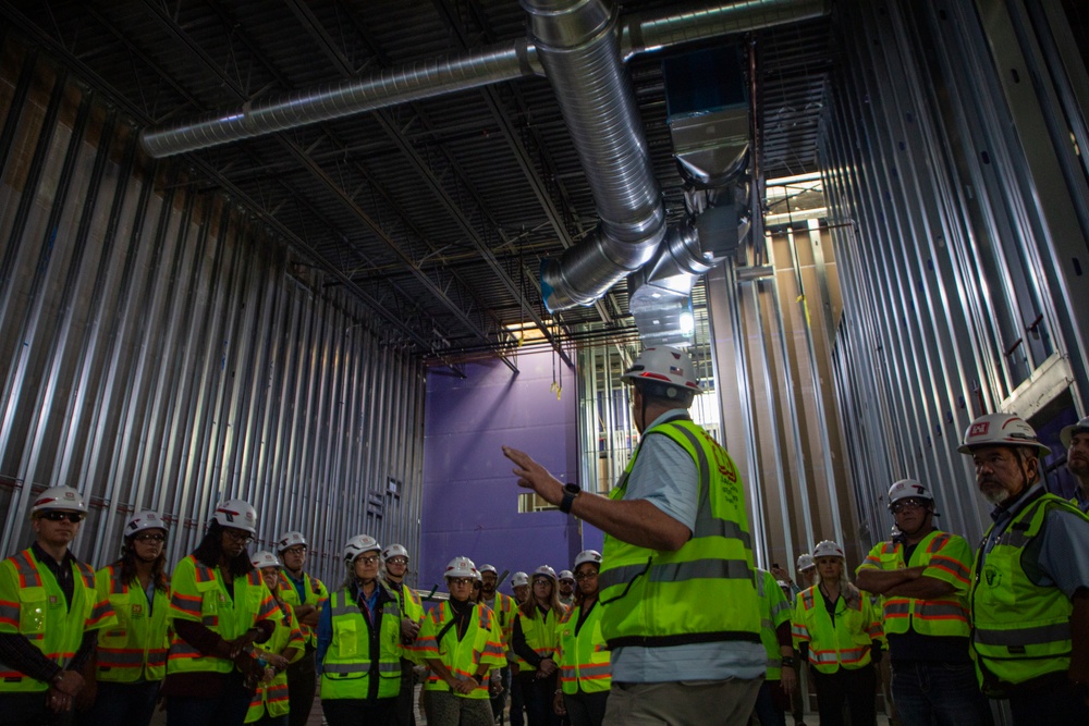 Contracting and construction division team members site visit to Offutt AFB