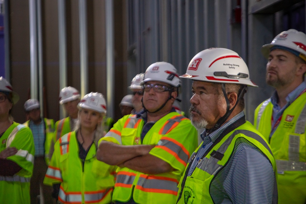 Contracting and construction division team members site visit to Offutt AFB