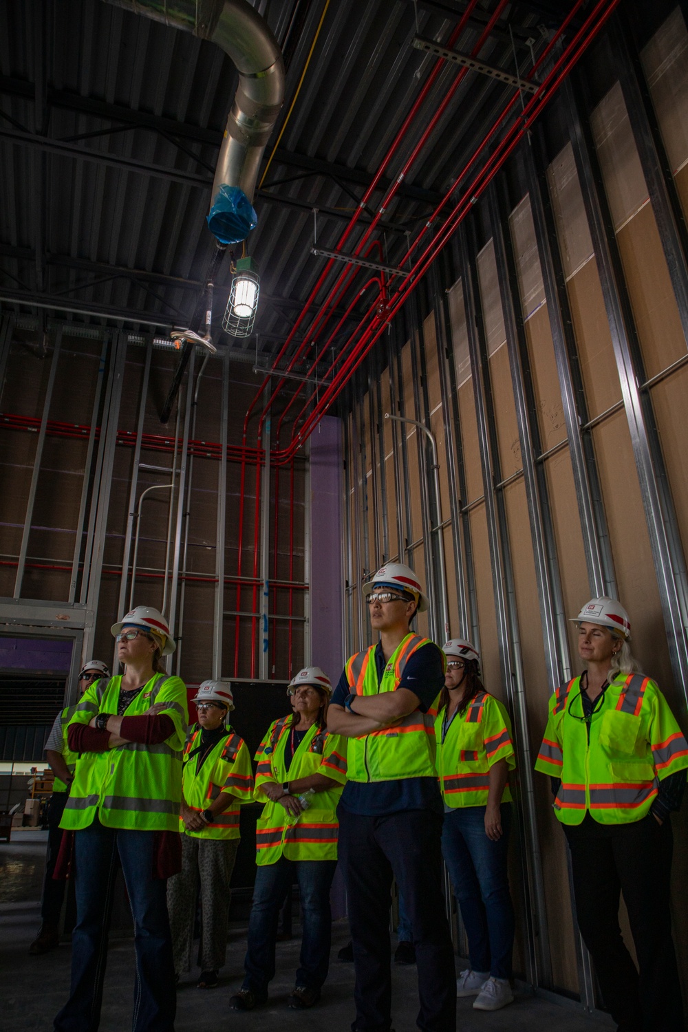 Contracting and construction division team members site visit to Offutt AFB