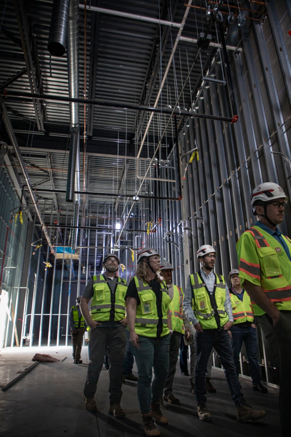 Contracting and construction division team members site visit to Offutt AFB